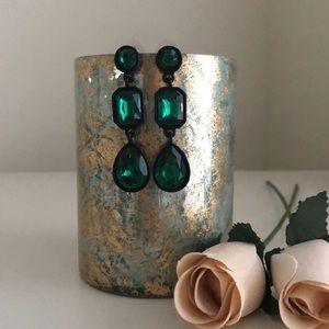 BaubleBar Green Drop Earrings